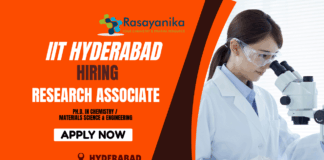 Research Associate & Postdoctoral Fellow Opportunity at IIT Hyderabad – Sodium-Ion Battery Technology