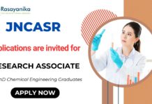 Research Associate Vacancy Apply for Chemical Engineering Job 