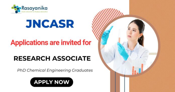 Research Associate Vacancy Apply for Chemical Engineering Job 