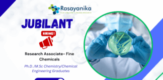 Research Associate – Fine Chemicals (FC) at Jubilant Ingrevia Limited ,Chemical Engineering Jobs ,Jubilant Careers