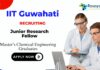 IIT Guwahati Recruitment-JRF | Chemical Engineering Job