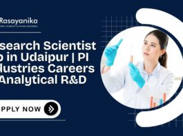 Research Scientist Job in Udaipur PI Industries Careers