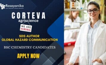 SDS Author Job in Hyderabad | BSc Chemistry Candidates Apply Now SDS Author Job in Hyderabad BSc Chemistry Candidates Apply Now to enhance your Chemical Safety Careers