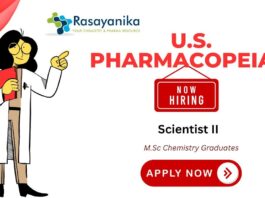 Scientist II – Reference Standard Laboratory (RSL) ,USP Hyderabad Hiring 2025 ,MSc Chemistry Jobs