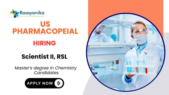 Scientist Position at USP Apply Now for the Chemistry Job