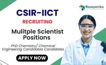 Scientist Positions at CSIR-IICT | PhD Chemistry Candidates Apply Now Scientist Positions at CSIR-IICT PhD Chemistry Candidates Apply Now