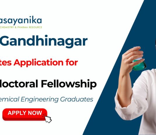 IIT Gandhinagar Recruitment | Postdoctoral Fellowship – Chemical Engineering Job