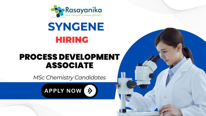 Syngene Careers- Regulatory Toxicologist Chemistry Job Syngene Careers- Regulatory Toxicologist Chemistry Job