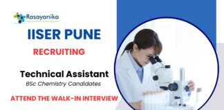 Technical Assistant Job at IISER Pune Walk-In Interview 