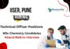Technical Officer Job Walk-in Interview at IISER Pune Chemistry Career