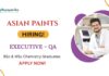 BSc Chemistry Jobs at Asian Paints | Apply Now for the Executive Position 
