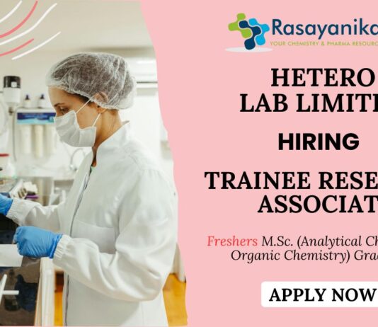 Trainee Research Associate Hetero Careers- Research Associate Jobs Fresher Jobs