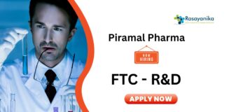 Chemistry Jobs at Piramal | R&D Jobs for Analytical Chemistry Graduates
