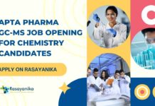 GC-MS Chemistry Jobs at Apta Pharma