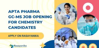 GC-MS Chemistry Jobs at Apta Pharma