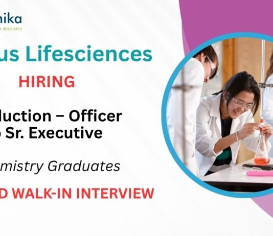 Zydus Walk-In Interview, Ambernath – Chemistry Career & Executive Role 