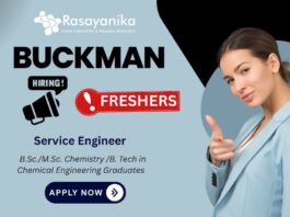 Hiring Service Engineer (Water Treatment / Chemical Engineer) – Chemical Engineer Jobs India Delhi NCR Apply now