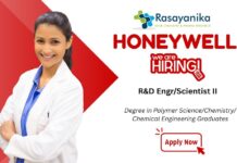 R&D Engineer/Scientist II at Honeywell -Chemical Engineering Jobs