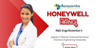 R&D Engineer/Scientist II at Honeywell -Chemical Engineering Jobs