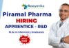 Master Chemistry Apprentice at Piramal Pharma Solutions