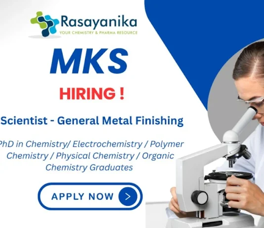 Scientist - General Metal Finishing | MKS Instruments Careers India | Chemistry PhD jobs India