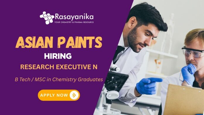 Research Executive Job in Mumbai| Chemistry R&D Job | Apply Now