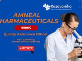 Join as QA Officer Job Role in Visakhapatnam's Leading Amneal Pharmaceuticals