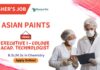 Chemistry Jobs at Asian Paints | Apply for the Executive Role