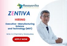 Executive – Manufacturing Science & Technology (MST) Job | Freshers Chemistry Job | Join a Leading Pharmaceutical Innovator 