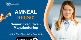 Amneal Careers Manufacturing Job Chemistry Graduates Apply Now