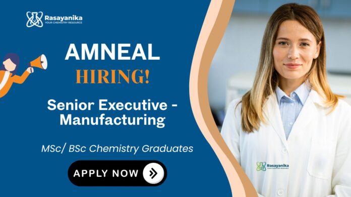 Amneal Careers Manufacturing Job Chemistry Graduates Apply Now