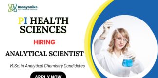Analytical Scientist Role at PI Health Sciences Apply Now for the Chemistry Jobs