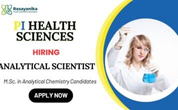 Analytical Scientist Role at PI Health Sciences Apply Now for the Chemistry Jobs