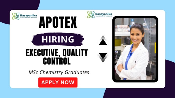 Apotex Careers QC Job Apply Now for the Chemistry Job