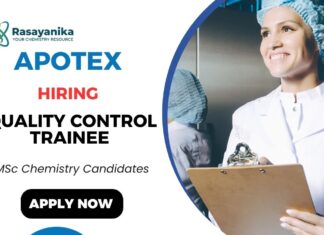 Quality Control Trainee at Apotex | Chemistry Graduates Apply Now Apotex Careers Quality Control Trainee Chemistry Jobs in Bangalore