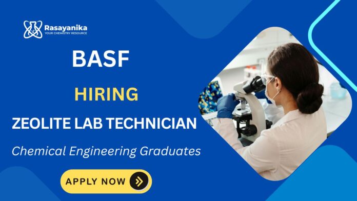 BASF India Careers: Zeolite Lab Technician | Chemical Engineers Apply Now