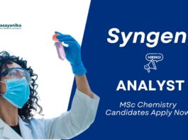 Analyst Jobs at Syngene | MSc Chemistry Candidates Apply Now