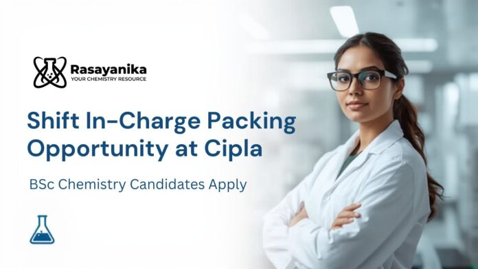 Chemistry Jobs at Cipla | BSc Graduates Apply Now