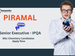 Executive Jobs at Piramal Pharma | MSc Chemistry Candidates Apply Now