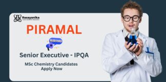 Executive Jobs at Piramal Pharma | MSc Chemistry Candidates Apply Now
