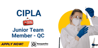 Freshers Jobs at Cipla | BSc Chemistry Candidates Apply Now