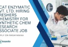 Freshers MSc Organic Chemistry Jobs at KCAT Enzymatic Pvt. Ltd.