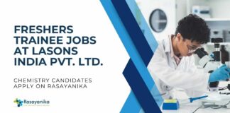 Freshers Chemistry Trainee Jobs