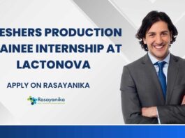 Pharma Trainee Internship at Lactonova