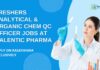 Chem QC Officer Jobs at Galentic Pharma, Apply on Rasayanika