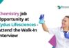 Chemistry Jobs at Zydus LifeSciences | Attend the Walk-In-Interview. BSc/ MSc Chemistry, & BE Chemical Professionals Apply. Executive Job Role