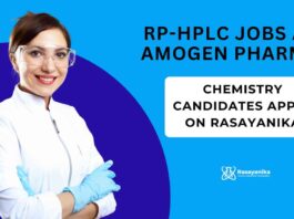 RP-HPLC Jobs at Amogen Pharma - Chemistry Candidates Apply on Rasayanika