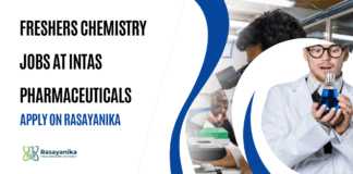 Chemistry Diploma Jobs at Intas Pharmaceuticals - Apply on Rasayanika