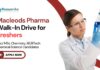 Freshers Chemistry Jobs at Macleods Pharmaceuticals | Attend the Walk-In-Interview 