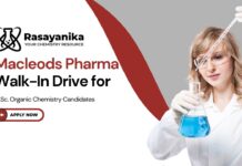 QC Jobs at Macleods Pharmaceutical | Attend the Walk-In-Drive | MSc Chemistry Jobs
